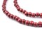 The Bead Chest Natural 6mm Wooden Beads in Red - Cherry for Jewelry Making – Round Loose Wood Spacer Beads I Approximately 75 Beads